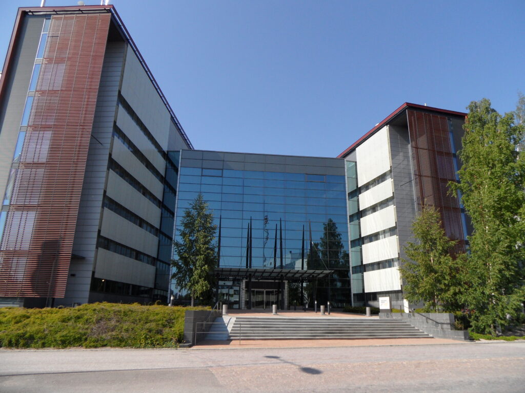Nokia office building at Karaportti in Espoo, photographed in 2011.